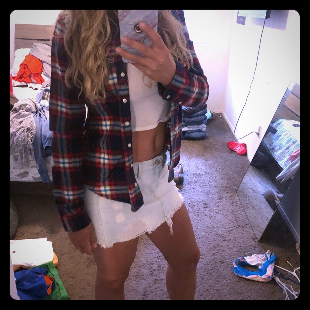 Abercrombie denim mini skirt